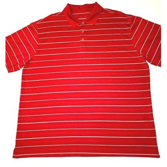 red nike golf top